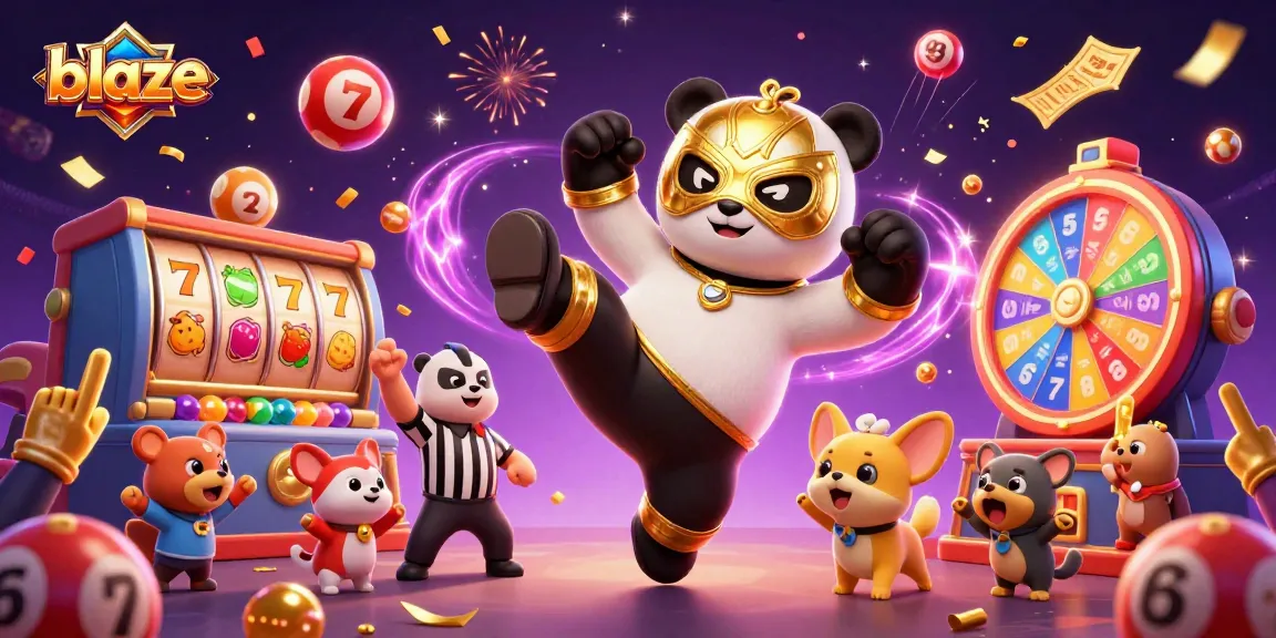 Experience the thrill of blaze at the online casino with colorful lottery balls and vibrant slot reels.