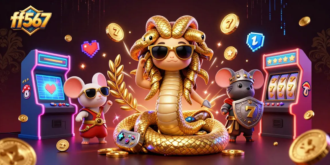 ff567 oferece emocionante jogo de cassino, com Medusa e mouse guerreiro em ação, simbolizando segurança
